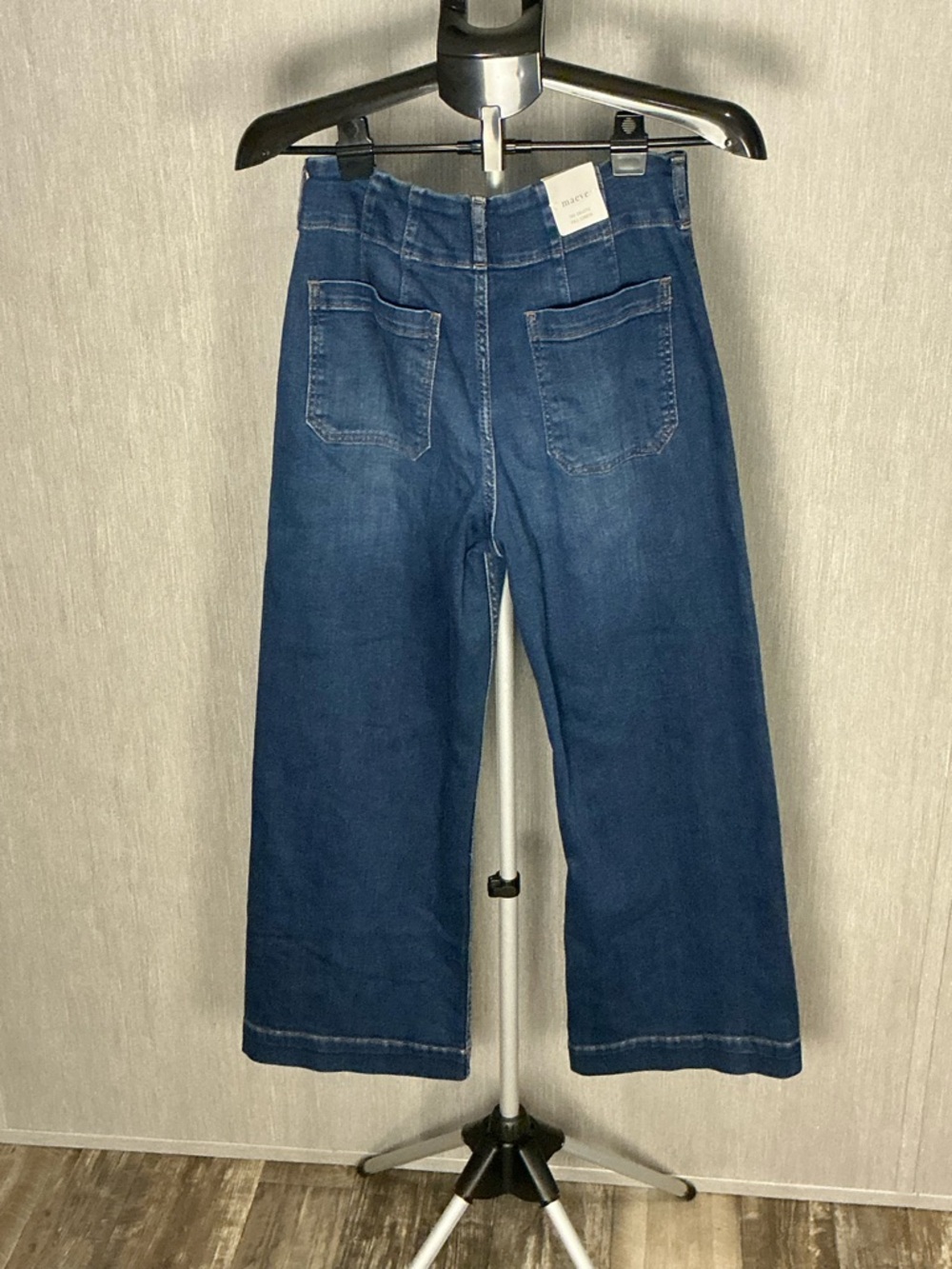 Maeve Dark Blue Wide-Leg Jeans Size 29x29 - Picture 7 of 12
